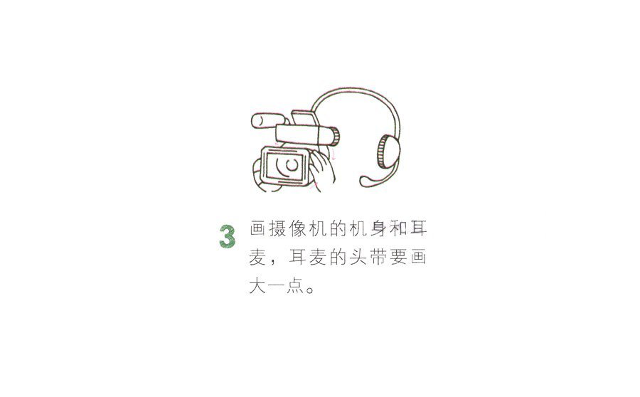 摄像师简笔画