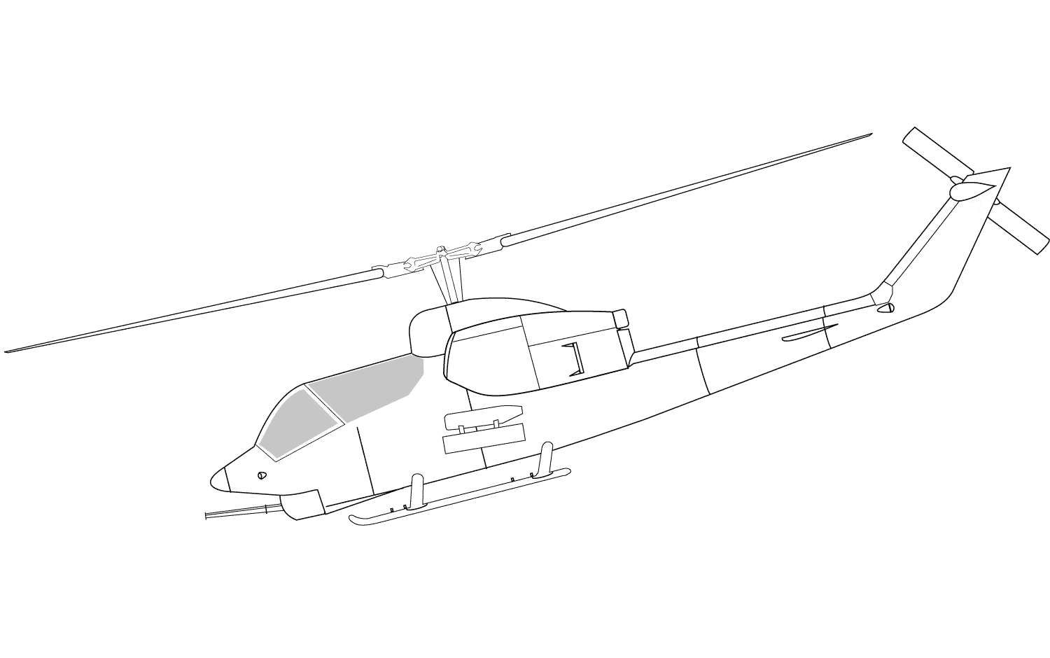 AH-1眼镜蛇攻击直升机