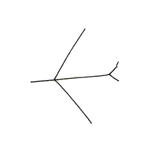 简单线条画飞机