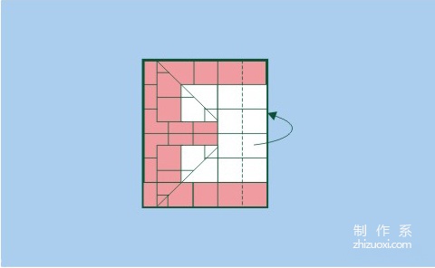 英文字母“E”的折纸方法DIY手工图解教程11