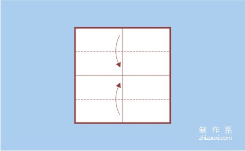 教你折字母I的手工折纸方法图解教程2