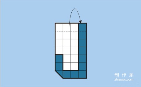 利用折纸方法折出字母J的折纸步骤图解教程12