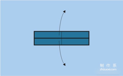 利用折纸方法折出字母J的折纸步骤图解教程4