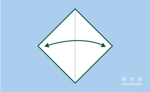 儿童学英文字母V的折纸方法图解教程1