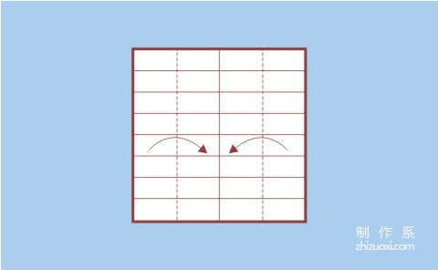 教你折字母I的手工折纸方法图解教程5