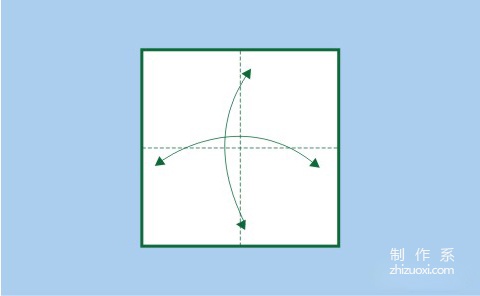 利用折纸折字母“L”的折纸方法图解教程1